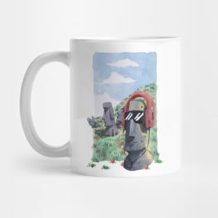 Chilling Moai Mug